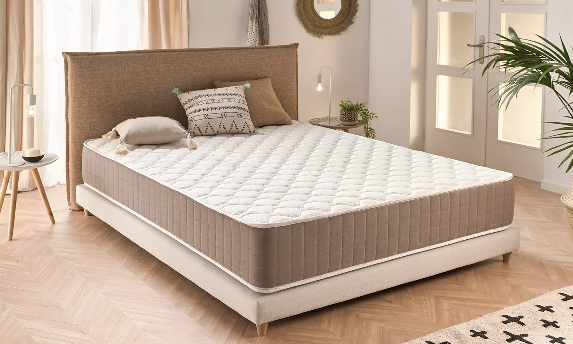 Matras Gel 'Ecolife' mat 100% gerecycleerd ecolife-materiaal, 12 comfortzones, OEKO-TEX, gratis verzending