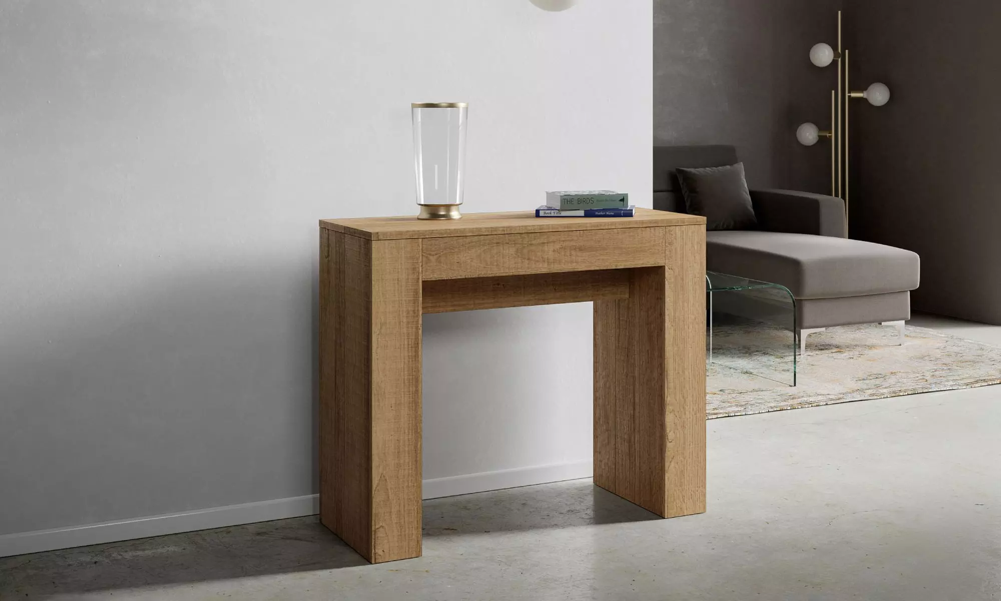 Mesa consola extensible Modem con 3 o 5 extensiones, con envío gratuito - Primary Image