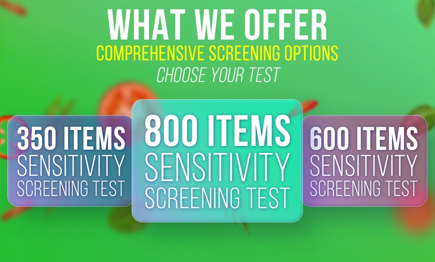 Image 5: 350, 600 or Digestive & 800 Items Sensitivity Screening Test