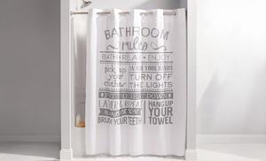 Clearance Hookless Quick-Fit Shower Curtain Clearance Hookless Quick-Fit Shower Curtain