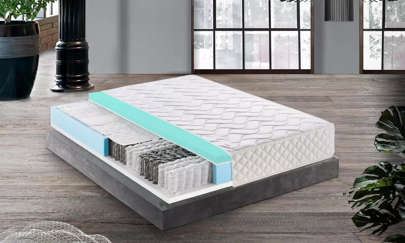 Colchón con espuma de memoria de muelles independientes modelo Bio MED 4.1, con envío gratuito - Primary Image