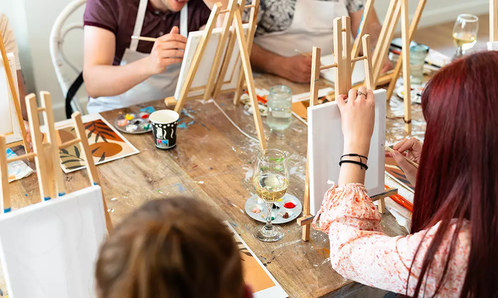 Save Up to 47% on Fun Paint and Sip Classes Near You


