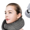 Image 1: Memory Foam Hooded Neck Pillow