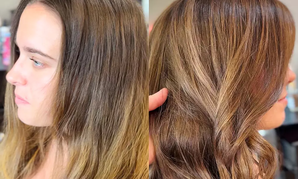 Women’s single process, Haircut or Half a Head of Highlight & Blow Dry