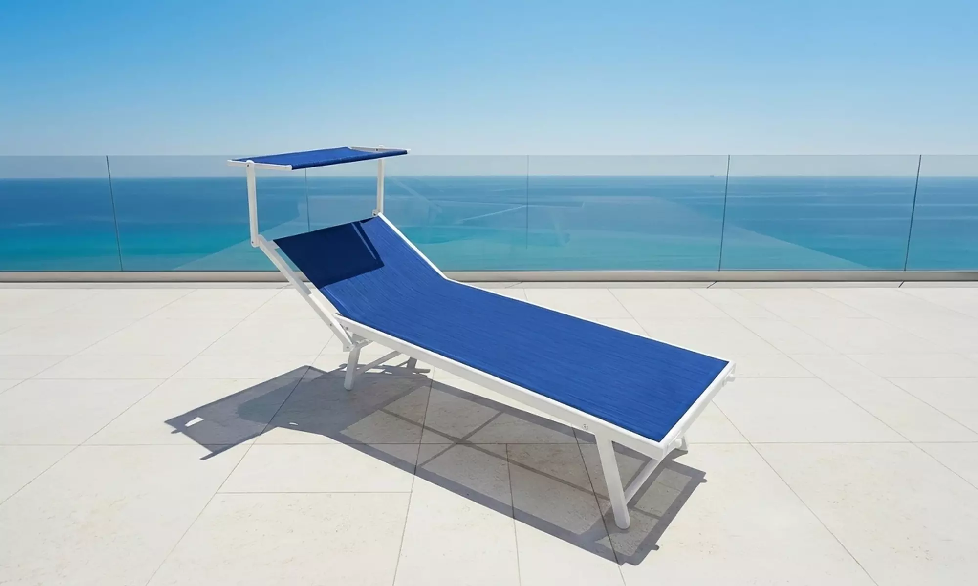 Lettino prendisole professionale in alluminio
