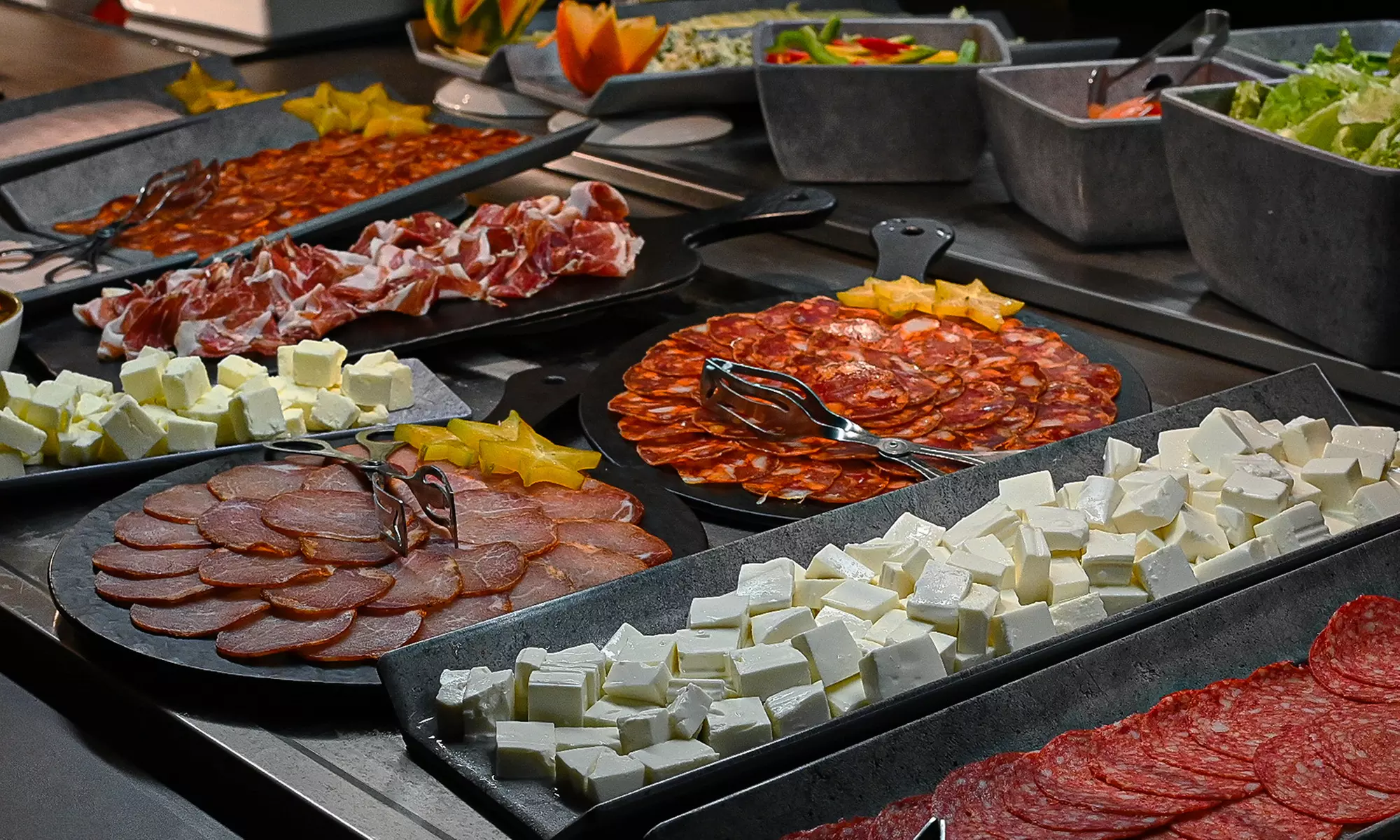 Luxury Sunset Buffet & Cocktail Experience, buffet gourmet y cóctel