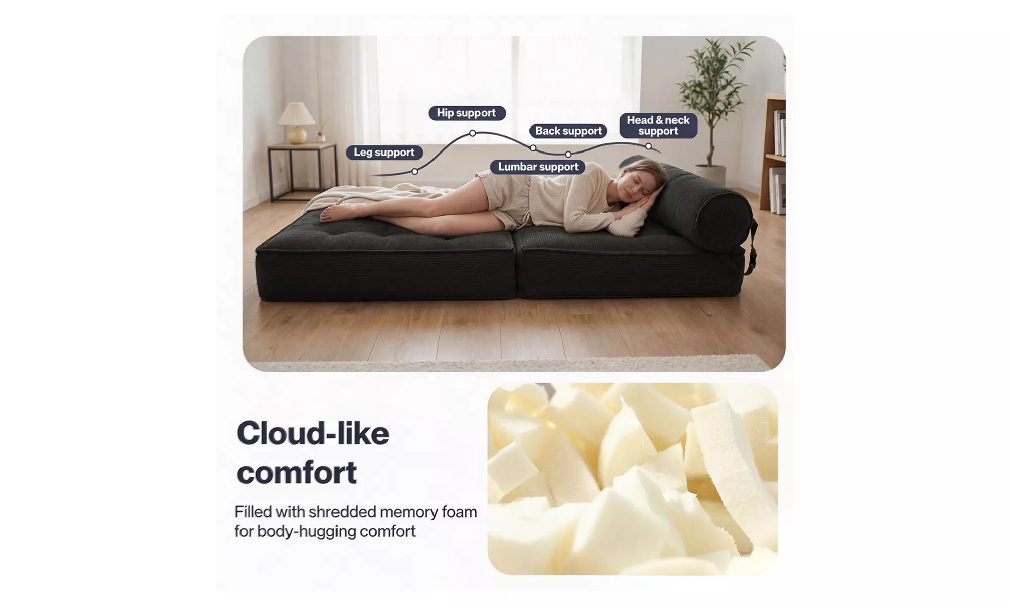 Levede Convertible Floor Sofa Bed