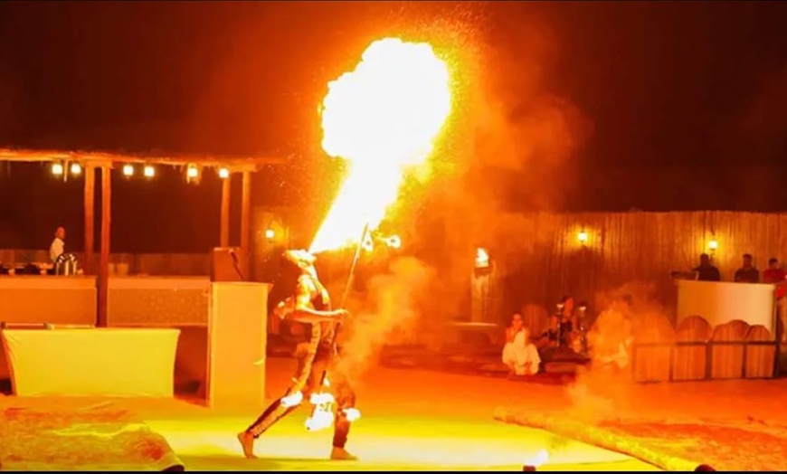 Image 10: Dive into Adventure: VIP Seating, 45-Min Dune Bashing & Falcon Photo