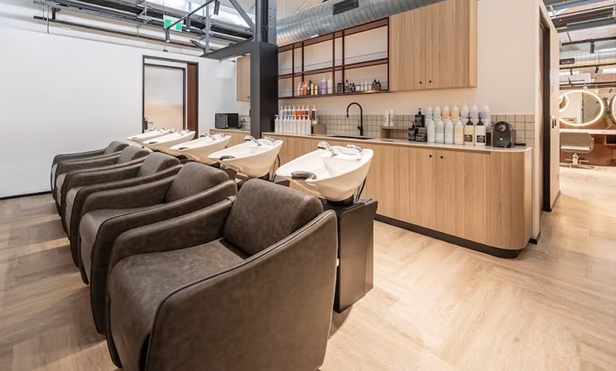 Image 2: Relax with a Women's Blowdry and Scalp Massage with a Glass of Wine