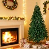 Image 4: Living And Home Green Artificial Christmas Tree with Metal Stand
