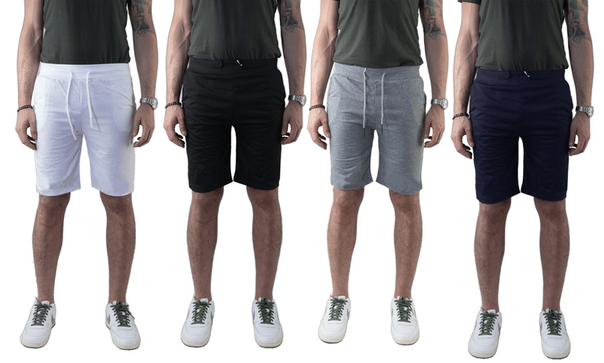 Image 1: Pack di 4 bermuda in cotone