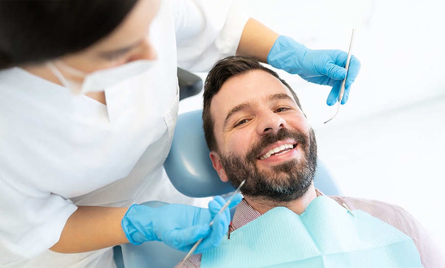 Image 1: Dental Check Up With BlancOne Teeth Whitening Treatment