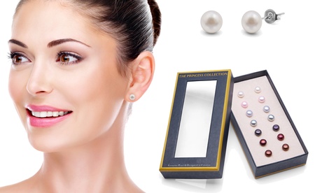 1 o 2 set di 7 orecchini di perle d'acqua dolce OMG Jewel