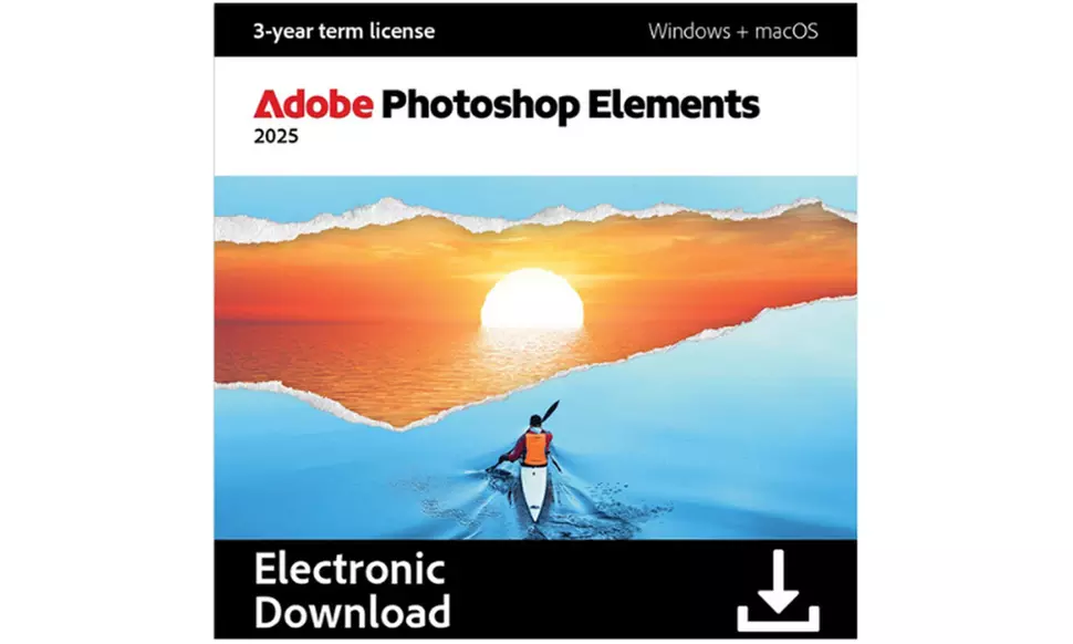 Adobe Photoshop Elements of Premiere Elements 2025 voor Mac en Windows