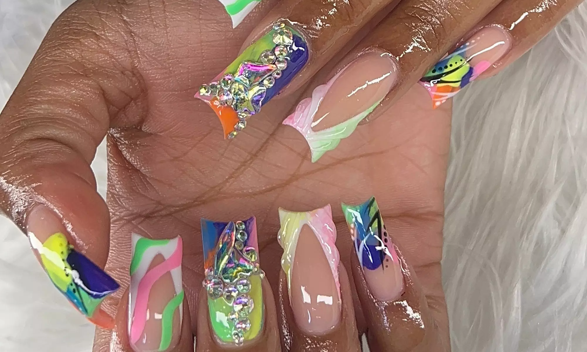 Short to Long Fullset w/ GoodieB or S/M Fullset w/ Acrylic Toe Polish