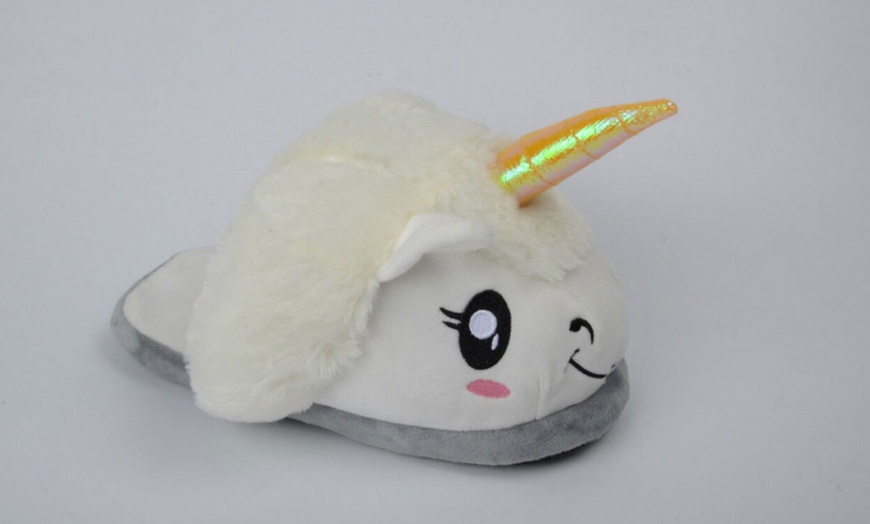 Image 3: Unicorn Slippers