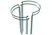 4 Pack Half Round Metal Garden Plant Support Stake for Ourdoor Indoor Plants - Second Medium