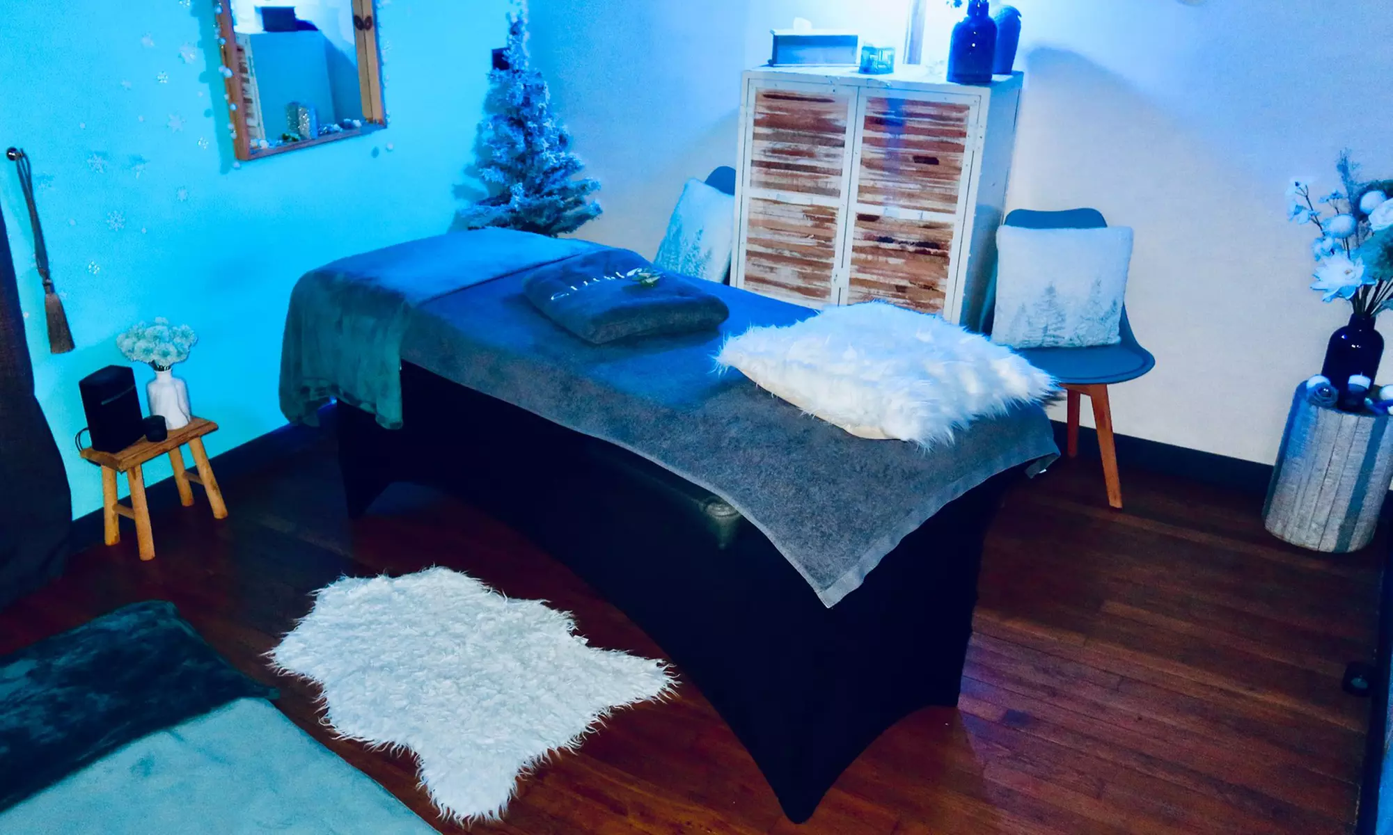 Évasion spa privatisée avec bain à remous, hammam et modelage