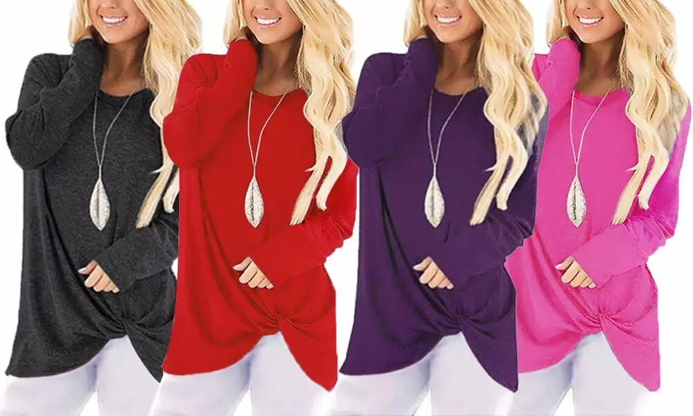 Leo Rosi Women's Serena Twist-Front Top S-2X - Primary Image