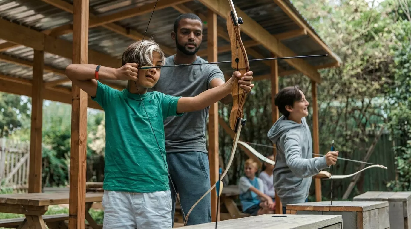 Zet je vizier op scherp: boogschieten of buksschietenmet z'n tweeën