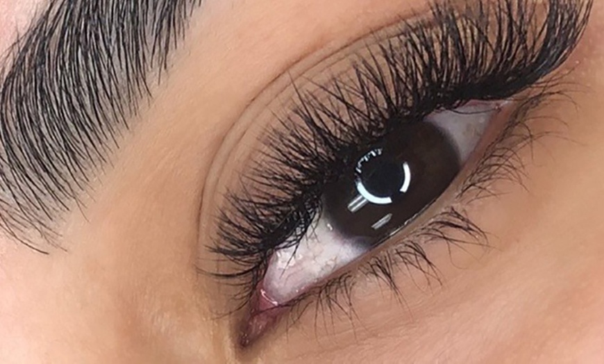 Image 6: Full Set of Classic Eyelash Extensions or 3D or 6D Volumes with Fill! 