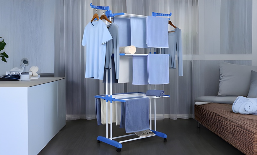 Image 4: Verrijdbaar droogrek