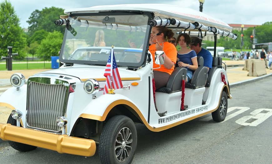 Image 1: Luxurious, Semi-Private Washington DC Guided Tour by E-Cart or Minibus