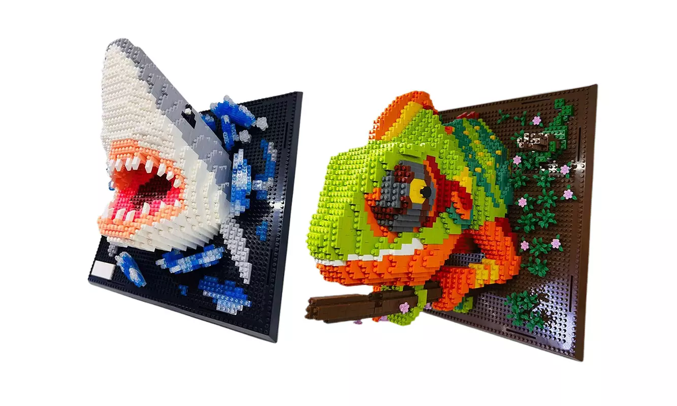 Ensemble de blocs pour art mural, modèle animalier au choix - Primary Image