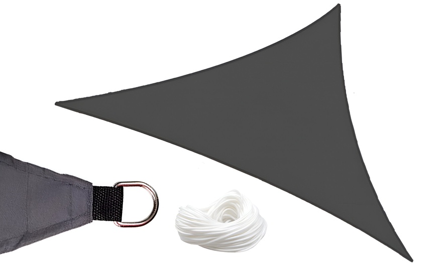 Image 6: Dreieck-Sonnensegel mit Befestigungsseil