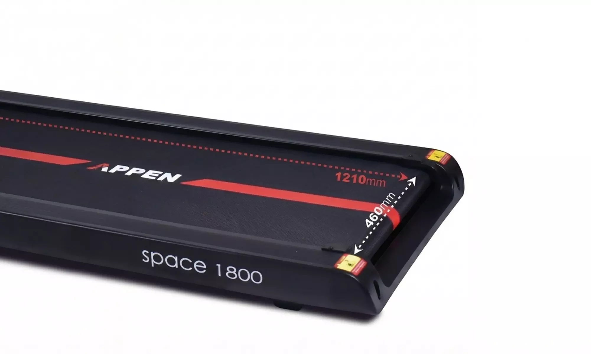 Tapis roulant ultrapiatto nero Space 1800