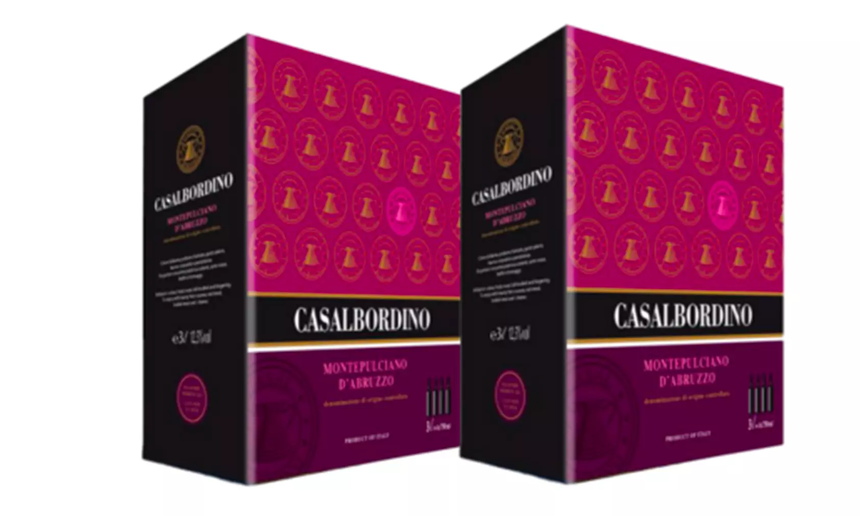 1, 2 o 4 confezioni da 3 o 5 L di vino Cantina Casalbordino