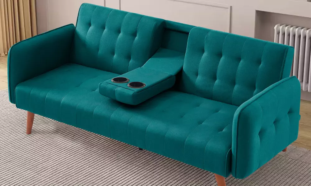 Canapé 3 places convertible "Perth" avec tablette centrale de Kocoon