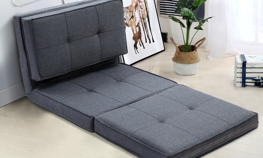 Image 22: Adjustable Folding Futon Lounge