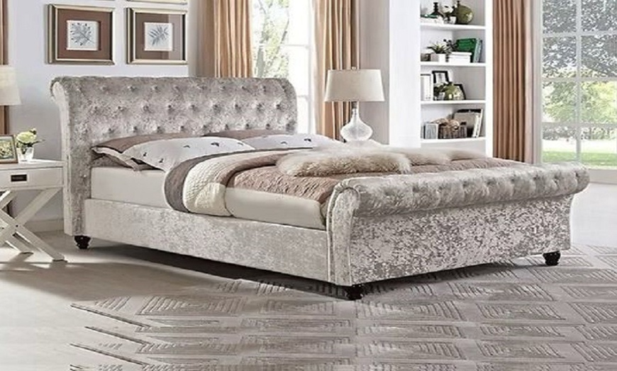 Image 16: Chesterfield Sleigh Bed Frame