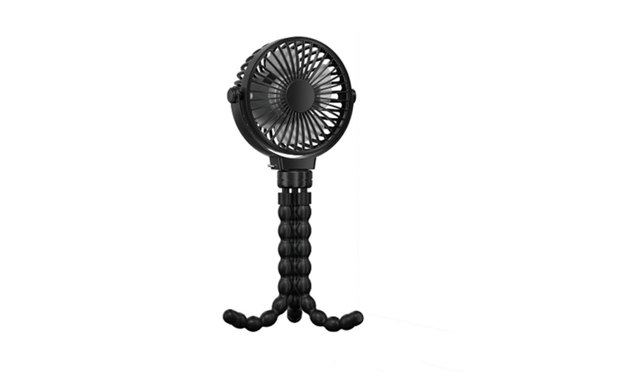 Image 2: Rechargeable Clip-On Stroller Fans