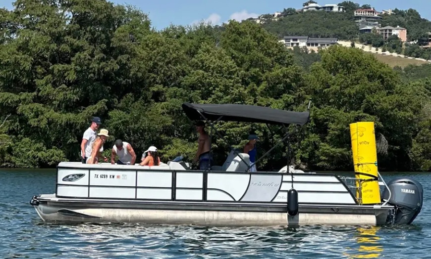 Image 10: Up to 26% Off Lake Austin Captained Pontoon Boat Rentals