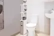 Meuble de rangement de toilettes ou salle de bains, hauteur 118 cm - Second Medium