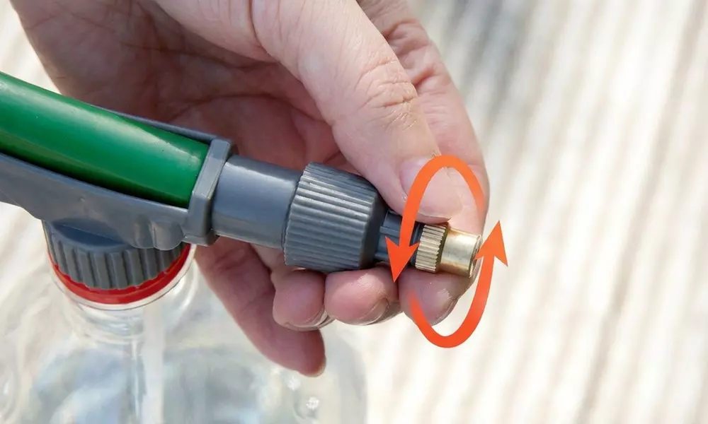 Portable Bottle-Top Garden Sprayer with Adjustable Nozzle