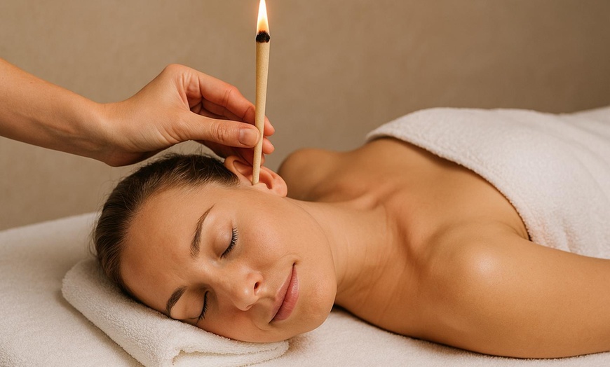Image 1: Ontspan volledig met oorkaarsbehandelingen, massages en cupping