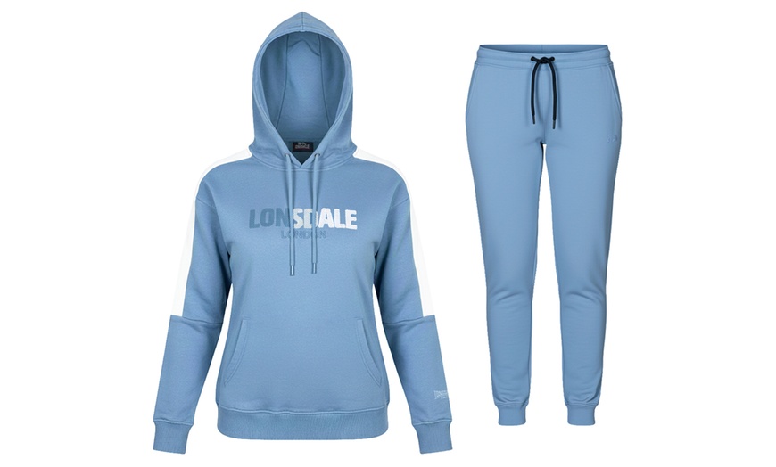Image 11: Tuta Lonsdale donna in cotone felpato