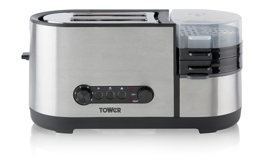 Image 3: Tower Toaster with Egg Cooker