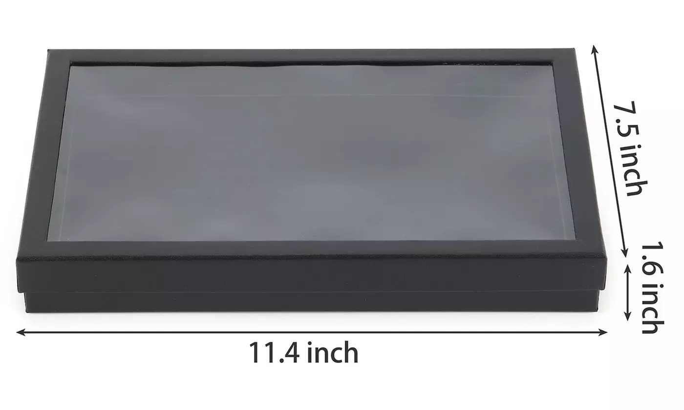 100 Slots Ring Jewelry Organizer Display Case with Lid
