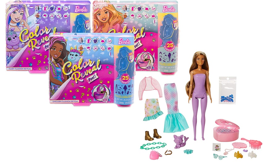 Image 1: Barbie Colour Reveal Peel Toy with 25 Accessories