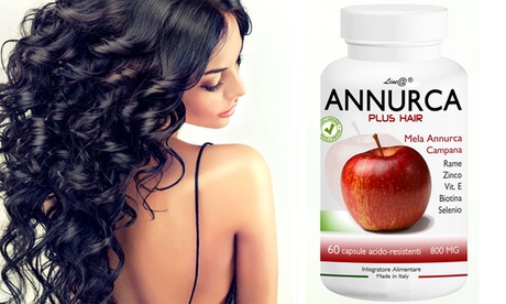 Fino a 360 capsule di Annurca Hair Plus Line@ rinforza capelli
