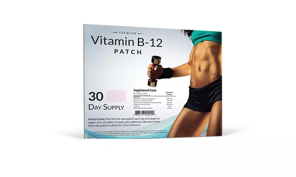 Vitamin B12 and Guarana Slimming Patches (1, 2, or 3 Pack)