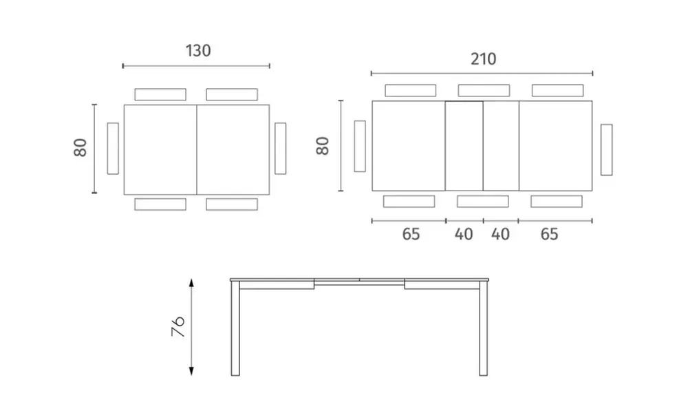 Tavolo allungabile Belfort Made in Italy
