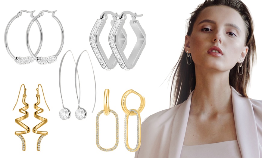 Image 1: Boucles d’oreilles SC Crystal ornées de cristaux Swarovski®