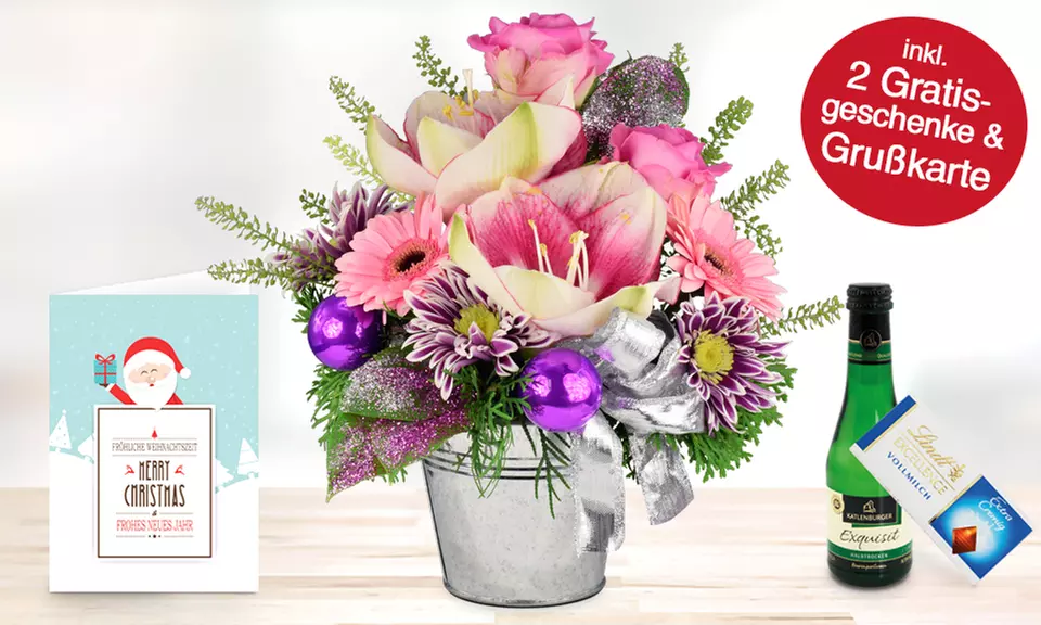 Weihnachtliches Blumengesteck