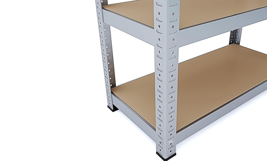 Image 11: Set di 2 scaffali in metallo con 5 ripiani