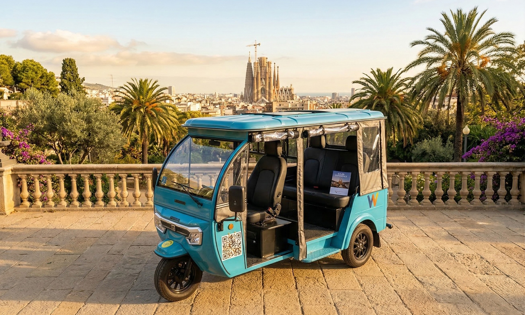 Tour Barcelona en tuk tuk eléctrico: 1 o 2 h, grupo o privado